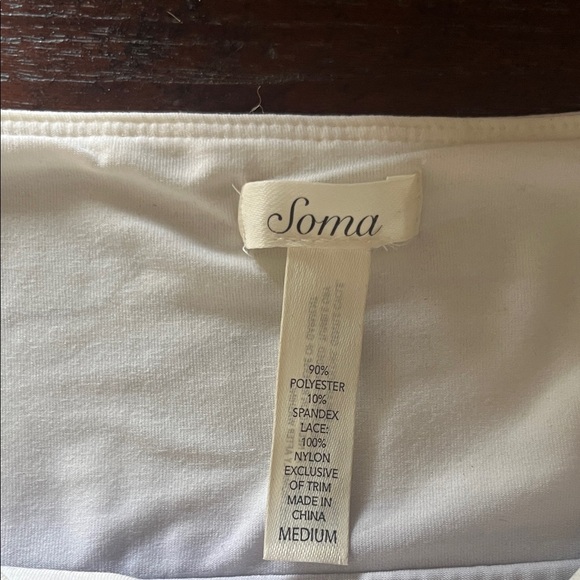 Soma Black and White w Lace and Jewel Detail Pajama Set Sz M - Picture 2 of 14